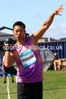 Decathlon shot putt, 2025 EAP International Combined Events, Hexham, Northumberland.  Photo: David T. Hewitson/Sports for All Pics